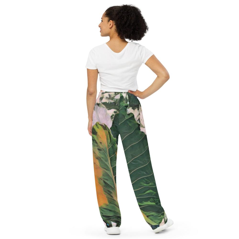 Giant Taro - unisex wide-leg pants Herbalaria