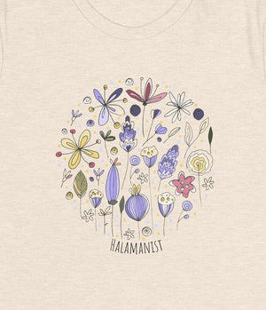 
                  
                    Halamanist Floral - Women's Relaxed T-Shirt Herbalaria Heather Prism Natural S 
                  
                
