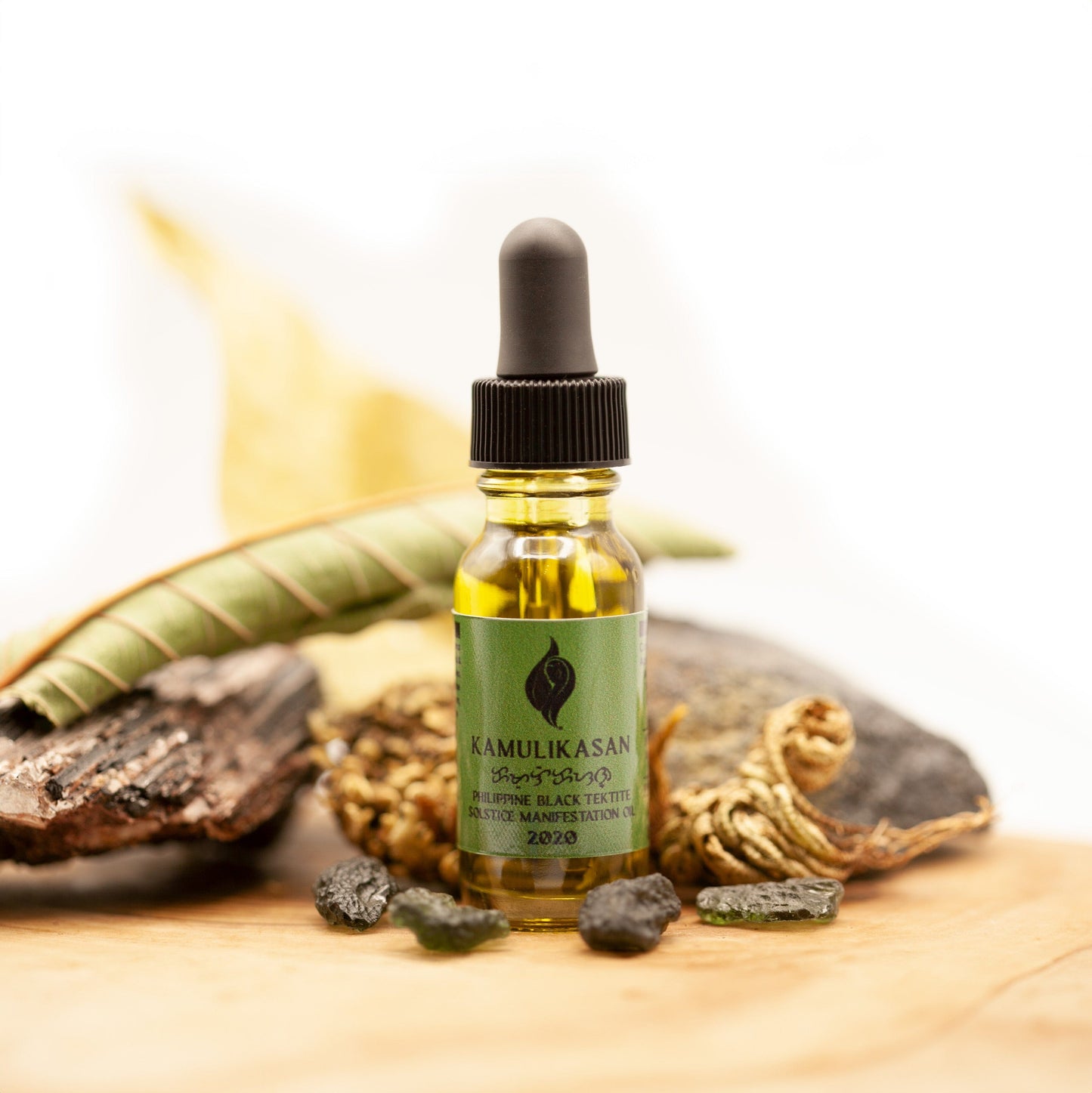 2020 Kamulikasan Philippine Black Tektite Solstice Manifestation Oil Oil Herbalaria LLC 
