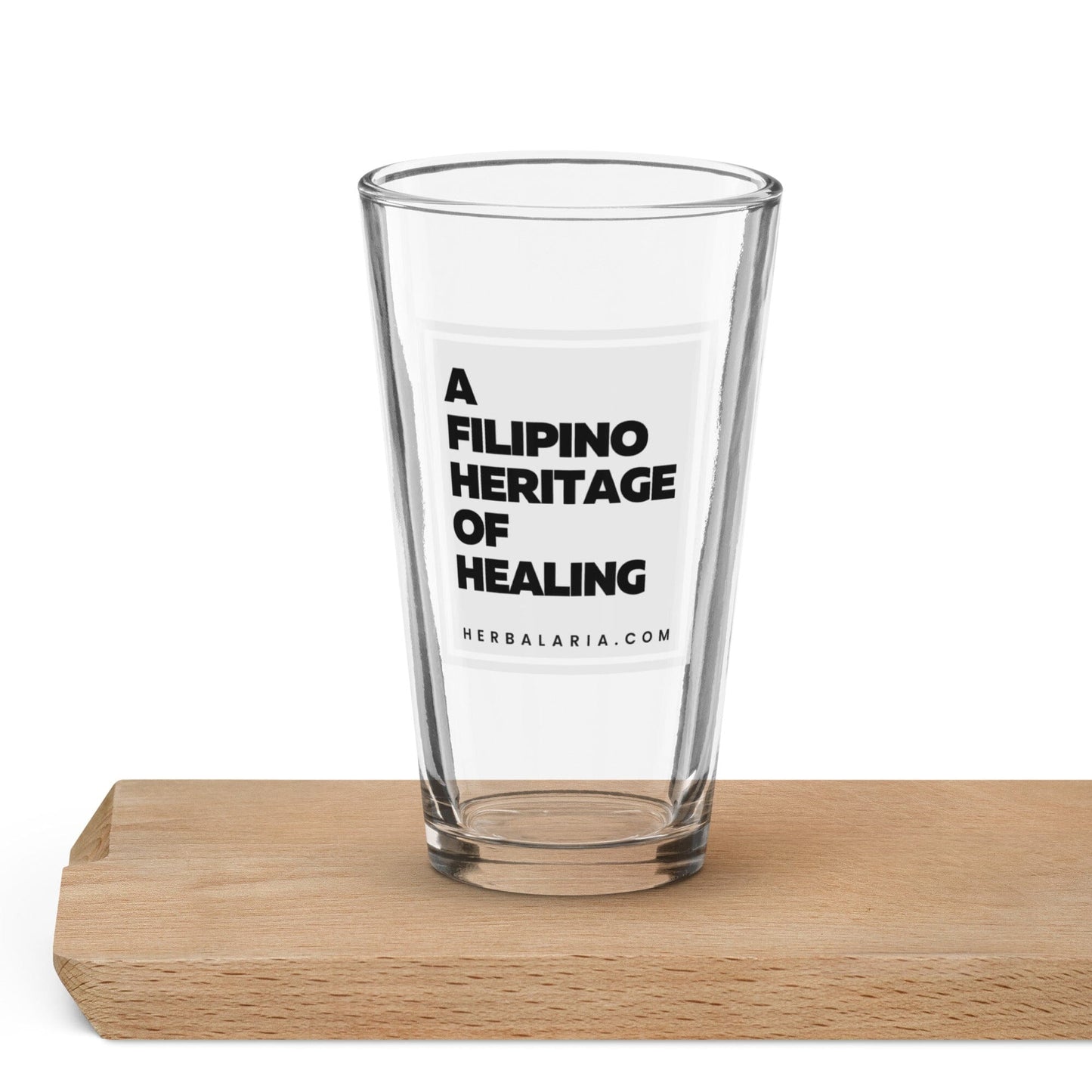 A Filipino Heritage of Healing - Shaker pint glass Herbalaria 