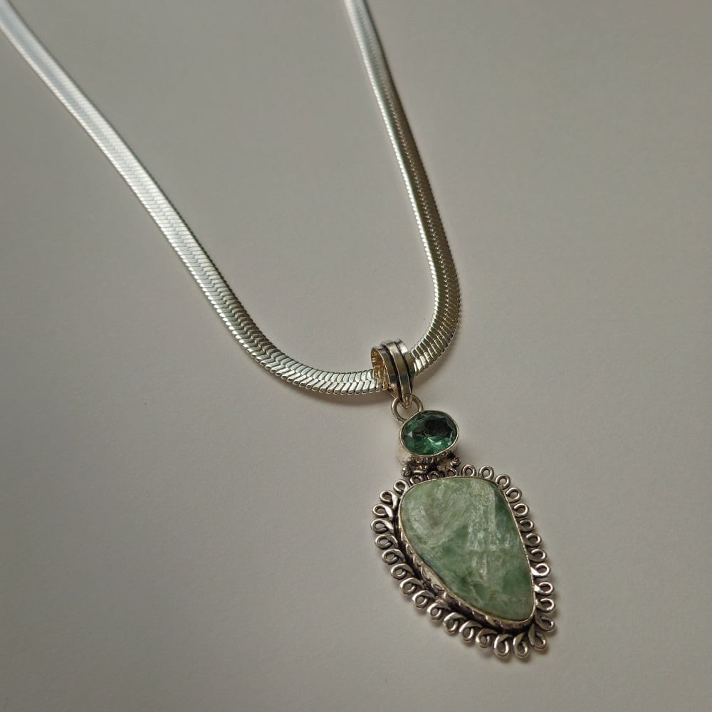 
                  
                    Angel Stone Seraphinite and Aquamarine Accessories Herbalaria LLC 
                  
                