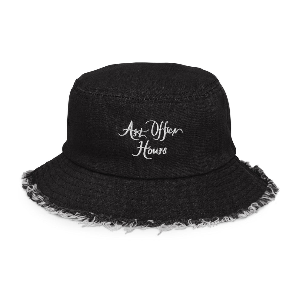 
                  
                    Art Office Hours - Distressed denim bucket hat Herbalaria Black Denim 
                  
                