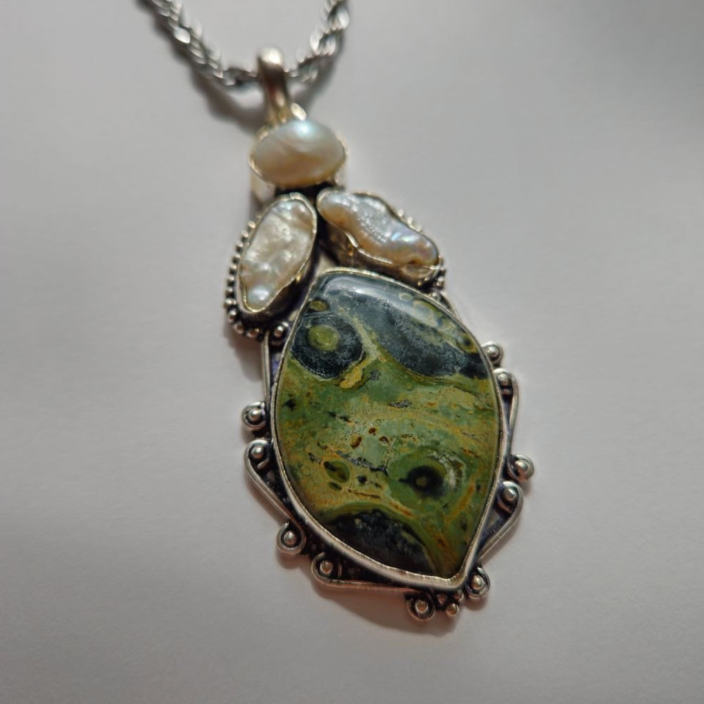 
                  
                    Buwaya Rhyolite and Freshwater Pearl Accessories Herbalaria LLC 
                  
                