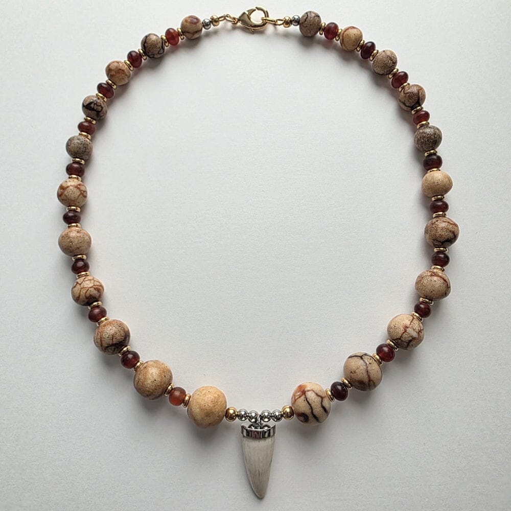 Buwaya Tooth, Tiger Sponge Coral, and Amber Horn Accessories Herbalaria LLC 