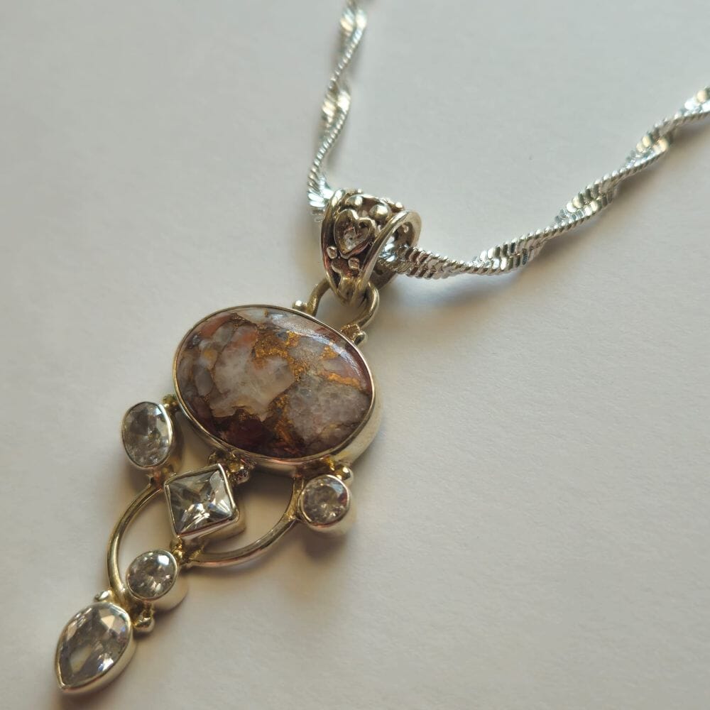 
                  
                    Copper Dolomite and White Topaz Accessories Herbalaria LLC 
                  
                