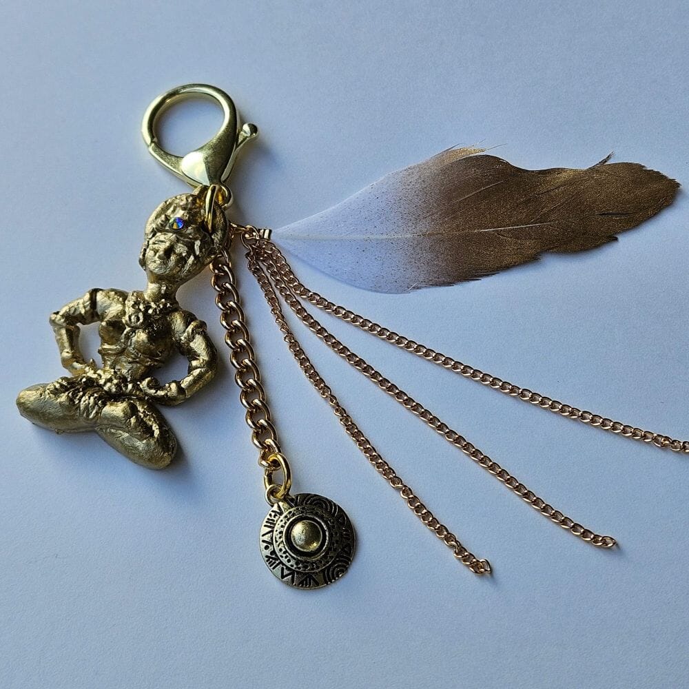 Golden Tara of Intuition Charm LIMITED EDITION Accessories Herbalaria LLC 