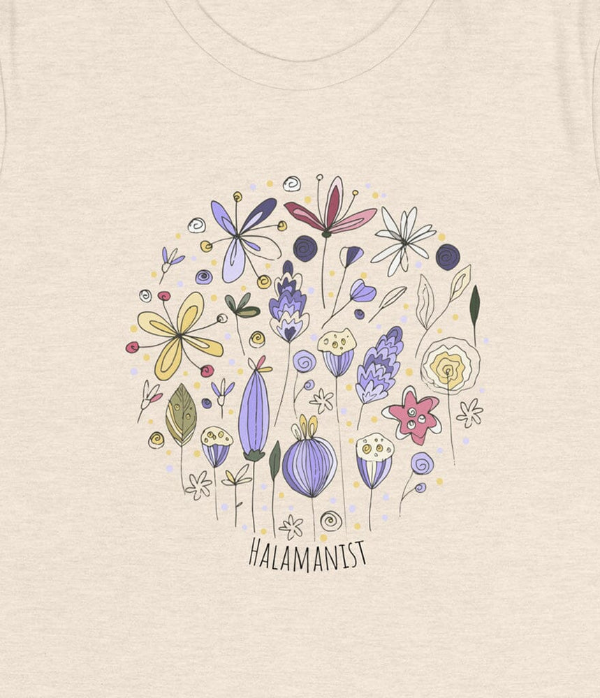 
                  
                    Halamanist Floral - Women's Relaxed T-Shirt Herbalaria Heather Prism Natural S 
                  
                