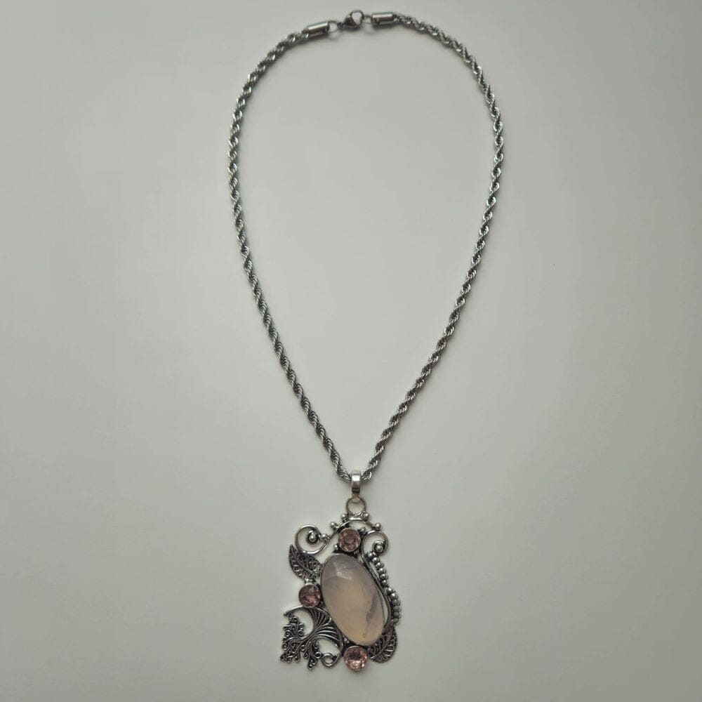 
                  
                    Love and Romance Stone Rose Quartz and Kunzite Accessories Herbalaria LLC 
                  
                