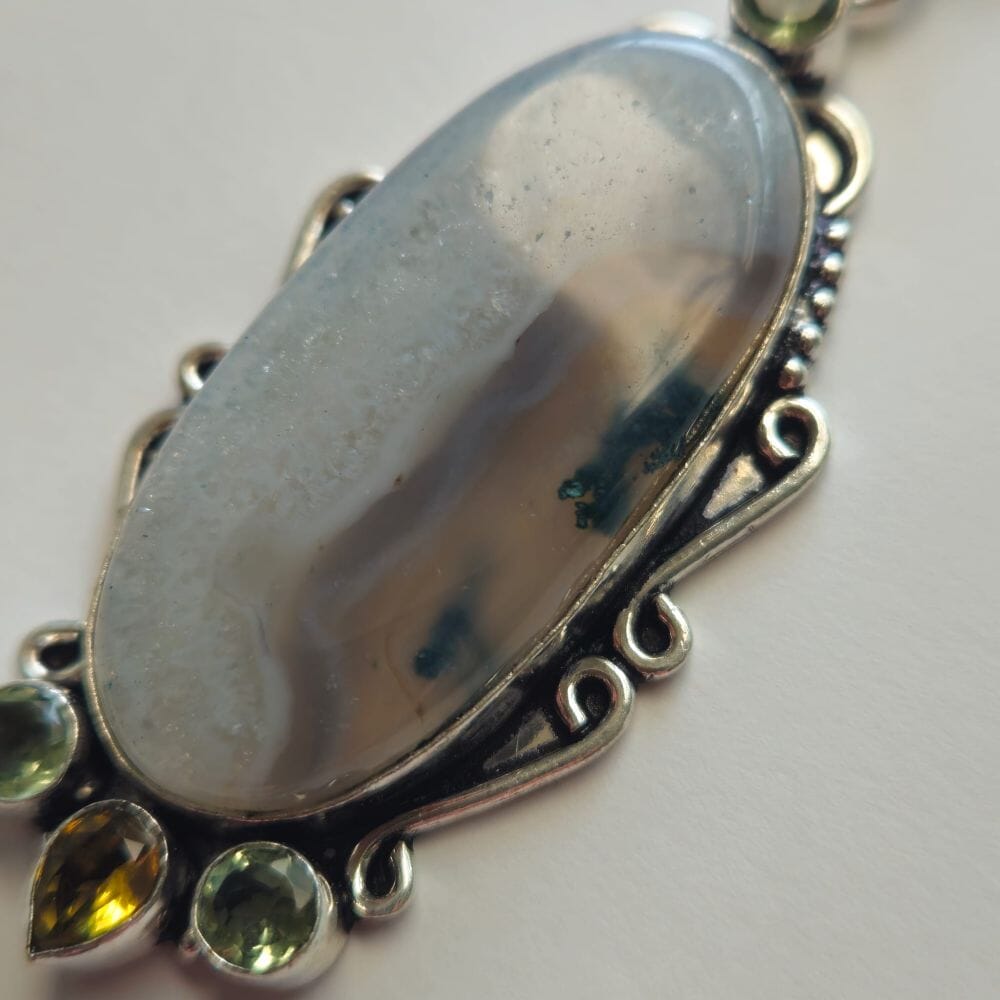 Moss Agate, Peridot, and Citrine Talisman Accessories Herbalaria LLC 
