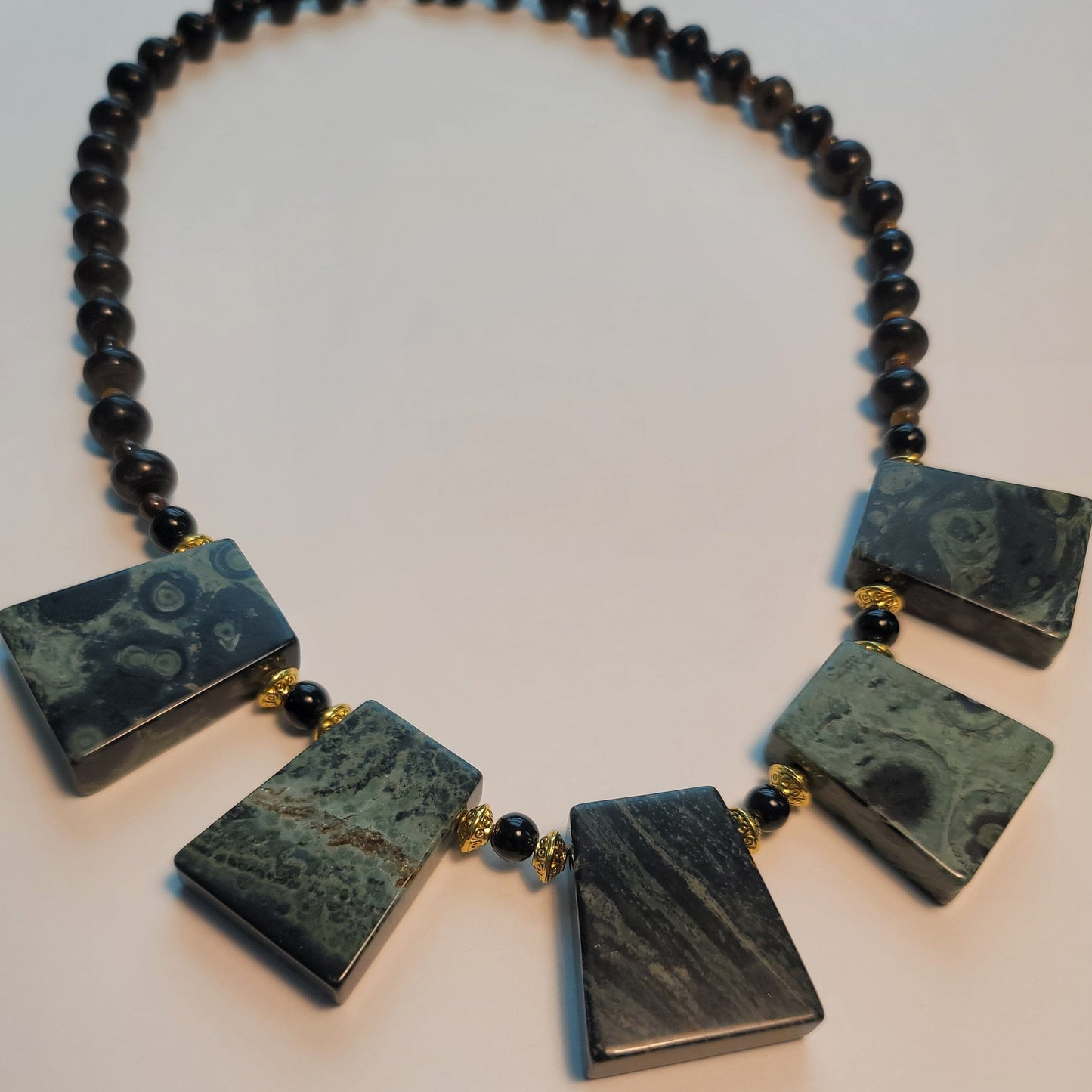 "Ninuno" Crocodile Jasper Peace and Protection Necklace Herbalaria 