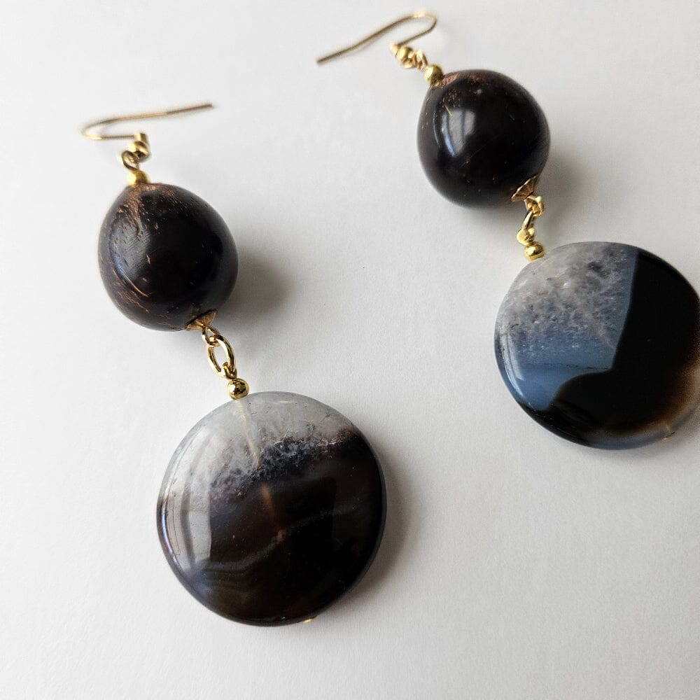 Tatlong Mata Coconut & Agate Talisman Accessories Herbalaria LLC 