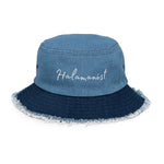 Halamanist - Distressed denim bucket hat Herbalaria Classic / Light Denim 