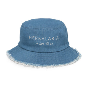 
                  
                    Herbalaria - Distressed denim bucket hat Herbalaria Light Denim 
                  
                