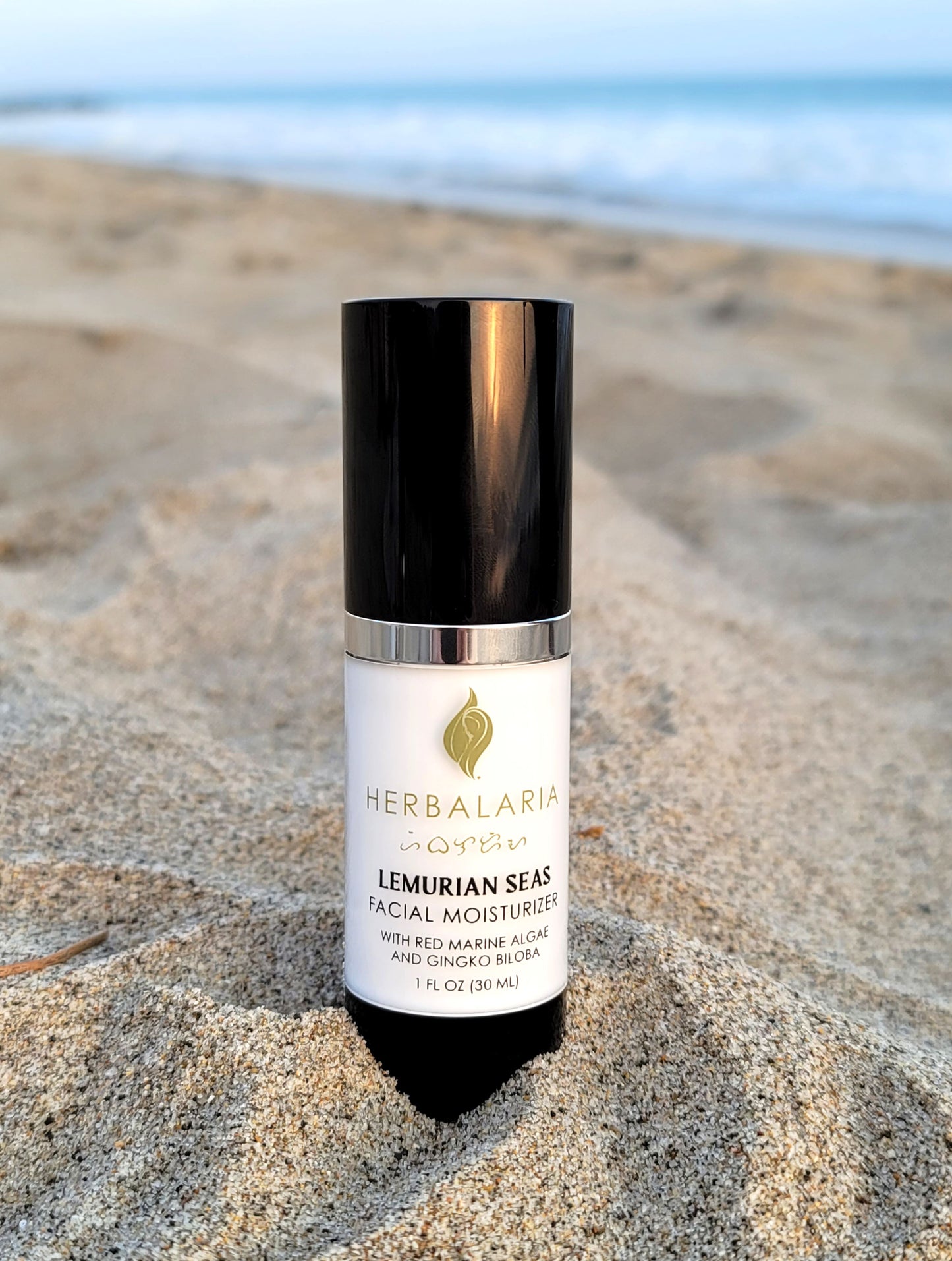 LEMURIAN SEAS Hydrating Facial Moisturizer with Red Marine Algae and Gingko Biloba Herbalaria 