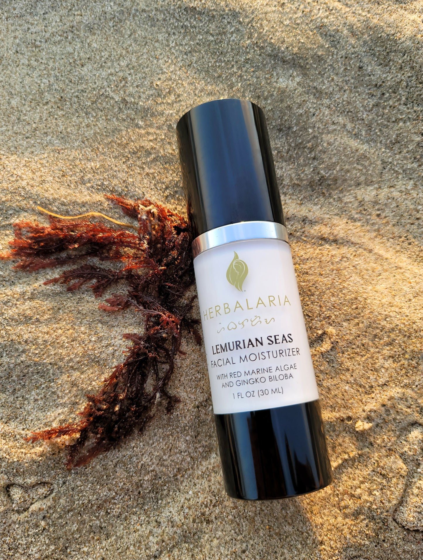 LEMURIAN SEAS Hydrating Facial Moisturizer with Red Marine Algae and Gingko Biloba Herbalaria 