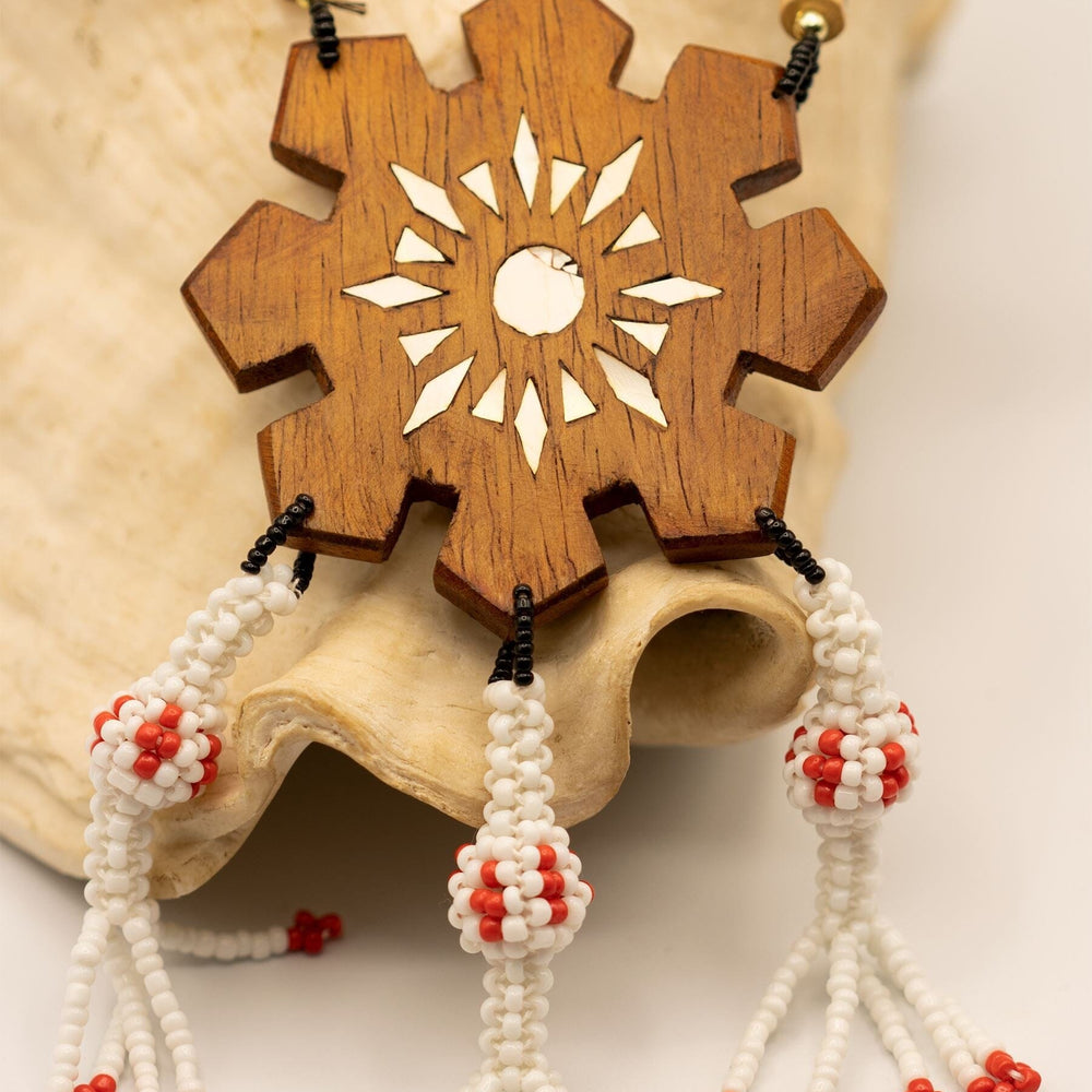 
                  
                    Maranao-Style Filipino Sun Carving Necklace (Limited Edition) Accessories Herbalaria Light Wood 
                  
                