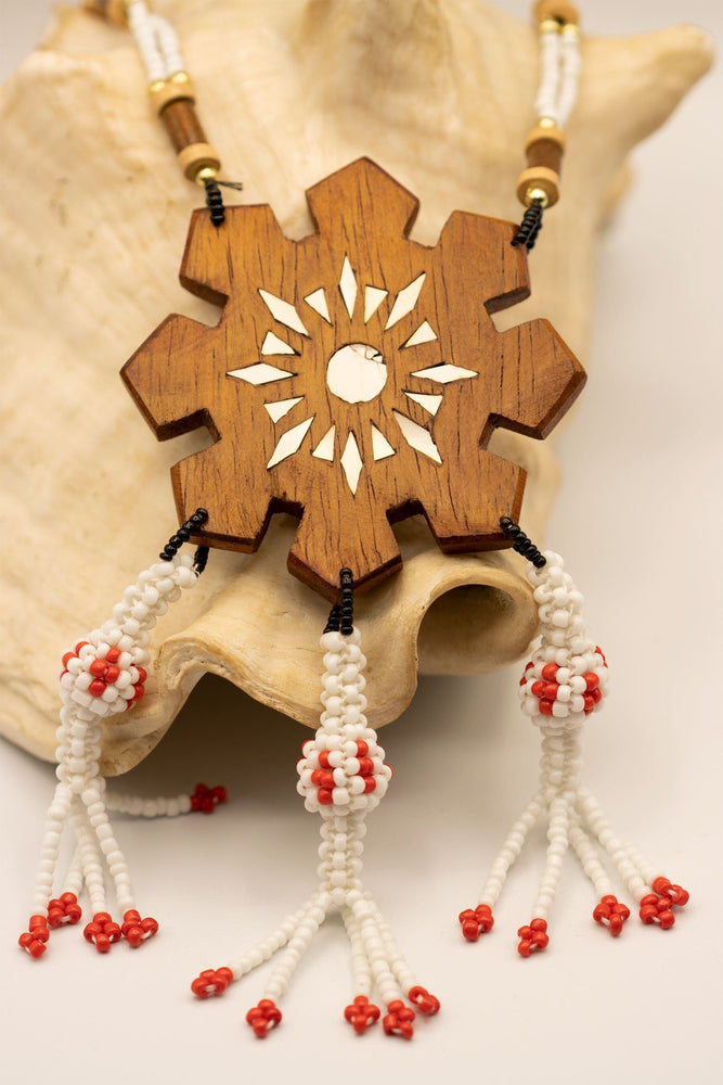 
                  
                    Maranao-Style Filipino Sun Carving Necklace (Limited Edition) Accessories Herbalaria Light Wood 
                  
                