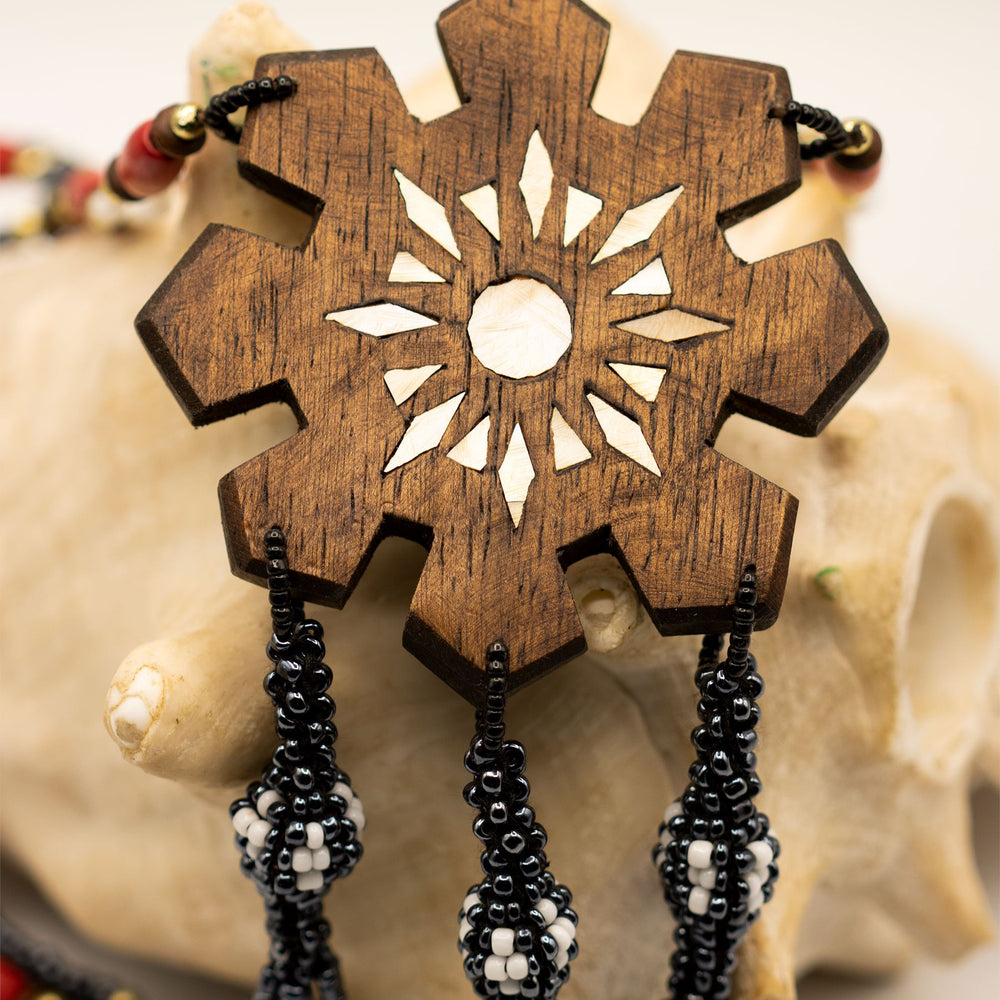 
                  
                    Maranao Wood Sculpture Filipino Sun Dark Wood Accessories Herbalaria 
                  
                