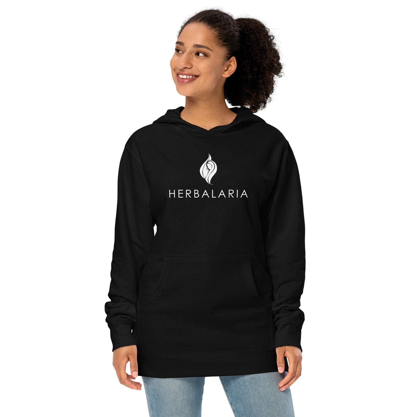 Unisex midweight hoodie Herbalaria Black S 